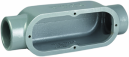 3 Inch Conduit Body, Iron - Raintight, Flat Back Design, Powder Epoxy Finish