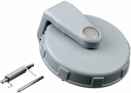 Heavy Duty IEC Pin and Sleeve Cover Assembly, 20A 4-Wire, Gray Non-Metallic