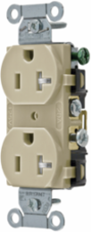 Duplex Receptacle Tamper Resistant 20A 125V 5-20R Ivory