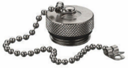 Closure Cap for Female Devices, 30A, Metallic, 3 Inch Width