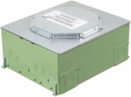 Recessed 8/10-Gang Floorbox, 14.14x11.09x6.31 Inch, Galvanized Steel