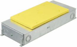 2-Gang Recessed Concrete Floor Box, 16.27 x 6.62 Inch, Galvanized Steel