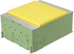 4/5-Gang Recessed Floor Box, 14.14 x 11.09 x 5.59 Inch, Steel, Corrosion Resistant