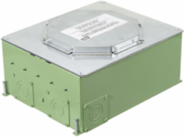 4/5-Gang Recessed Concrete Floor Box, 14.14 x 11.09 x 6.31 Inch