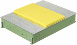 4-Gang Recessed Concrete Floorbox, 14.57" x 11.20" x 2.50" Depth