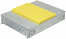Recessed 4-Gang Concrete Floorbox, 14.57 Inch x 11.20 Inch x 2.50 Inch Depth