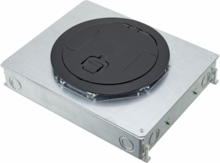 Recessed 4-Gang Floor Box, 14.57 Inch x 11.20 Inch x 3.25 Inch