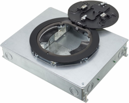 Recessed 4-Gang Floor Box, 14.57 Inch x 11.20 Inch x 3.25 Inch