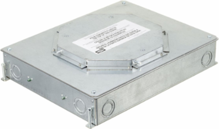 Recessed 4-Gang Floor Box, 14.57 Inch x 11.20 Inch x 3.25 Inch
