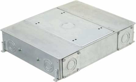 Recessed 4-Gang Concrete Floor Box, 14.57 Inch x 11.33 Inch x 3.00 Inch
