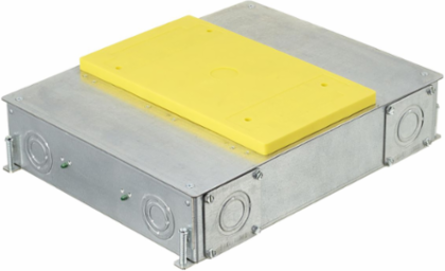 Recessed 4-Gang Concrete Floor Box, 14.57 Inch x 11.33 Inch x 3.00 Inch