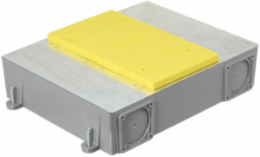 4-Gang PVC Floor Box, 15.70" x 11.20" x 3.17", Corrosion Resistant