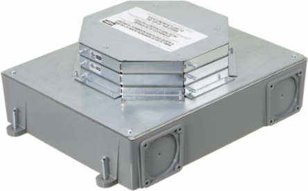 4-Gang PVC Base Box, 15.70" x 11.20" x 3.88", Corrosion Resistant