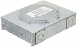 4-Gang Recessed Floor Box, Galvanized Steel, 3.75 Inch Depth, 14.57 Inch x 11.33 Inch