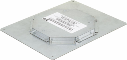 Replacement Adapter for 4-Gang E-Series Box, 12.93 x 11.00 x 0.72 Inch, Galvanized Steel