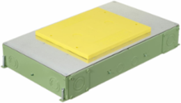 6-Gang Recessed Concrete Floorbox, 19.68 x 11.54 x 3 Inch Depth
