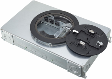 6-Gang Recessed Floorbox, 19.68 Inch x 11.54 Inch x 3.75 Inch Depth