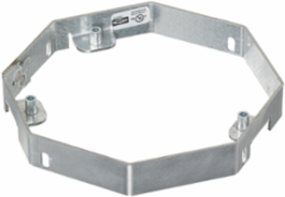 6-Gang Floor Box with Post Pour Stackable Rings, 1/4"-1/2" Adjustment