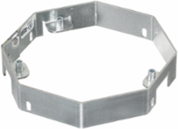 6-Gang Concrete Floorbox for Round Covers, Post Pour, 2-1/2" Stackable Rings