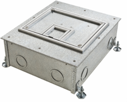 Rectangular Floor Box Cover, 10.5 in x 12.5 in, 1/4 in Aluminum Edge