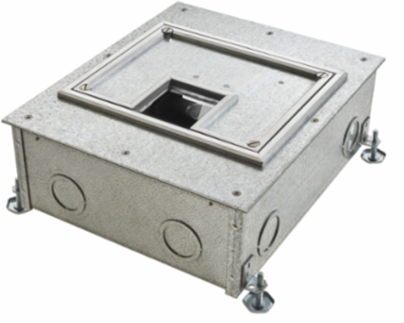 Rectangular Floor Box Cover, 10.5 in x 12.5 in, 1/4 in Aluminum Edge