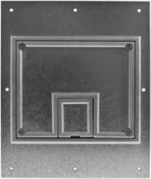Rectangular Floor Box Cover, 10.5 in x 12.5 in, 1/4 in Aluminum Edge