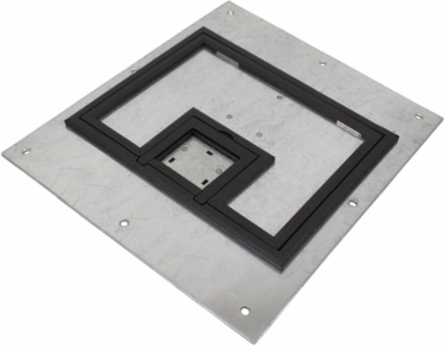 Rectangular Surface Cover Assembly 10.5 Inch x 12.5 Inch Black Beveled Edging