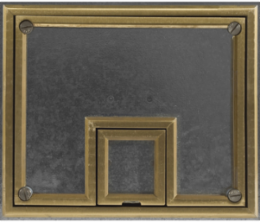 Rectangular Floor Box Cover, 10.5 Inch x 12.5 Inch, Brass Finish