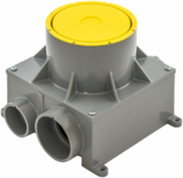 4 Inch PVC Round Recessed Floor Box, 5.00 Inch Minimum Depth