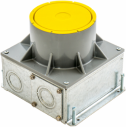 Galvanized Stamped Steel Floor Box, 4 Inch, 5.00 Inch Depth