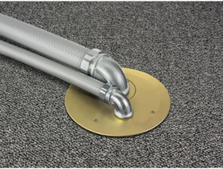 8 Inch Round Recessed Floor Box Cover, Cast Aluminum, ADA Compliant