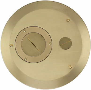 8 Inch Round Recessed Floor Box Cover, Cast Aluminum, ADA Compliant