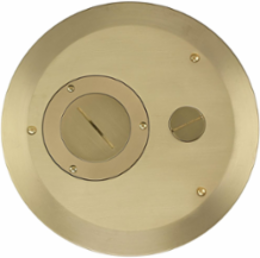 8 Inch Round Recessed Floor Box Cover, Cast Aluminum, ADA Compliant