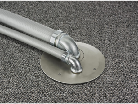 SystemOne 8 Inch Round Floor Box Cover, Cast Aluminum, ADA Compliant