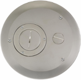 SystemOne 8 Inch Round Floor Box Cover, Cast Aluminum, ADA Compliant