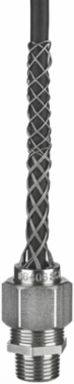 Deluxe Cord Grip, Straight Male, 0.750-0.875 Inch, Stainless Steel