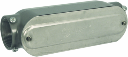 1-1/4 Inch C Hub Aluminum Combo Conduit Body with Cover & Gasket, 32 cu. in. Volume