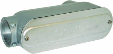 1-1/4 Inch LB Hub Aluminum Combo Conduit Body, 3 Inch Width, 4 Inch Height, Powder Epoxy Paint
