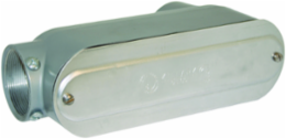 1-1/4 Inch LB Hub Aluminum Combo Conduit Body, 3 Inch Width, 4 Inch Height, Powder Epoxy Paint
