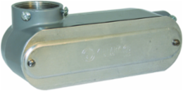 Combo LL Aluminum Conduit Body 1-1/4 Inch with Cover & Gasket, Gray