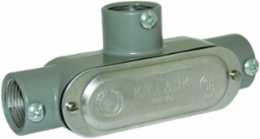 3/4 Inch Aluminum T Hub Conduit Body with Cover & Gasket