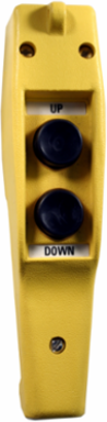 Industrial Pendant Control Switch, 2 Button, Single Speed, NEMA 4X, 240VAC