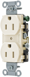 Commercial Grade Duplex Receptacle 15A 125V Light Almond