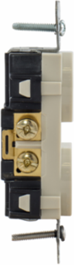 Tamper-Resistant Duplex Receptacle, 20A 125V, Light Almond