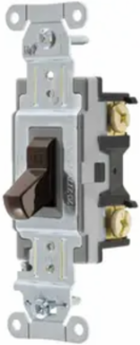 Commercial Grade Toggle Switch, 15A 120/277V AC, 4.18 Inch x 1.49 Inch x 1.83 Inch
