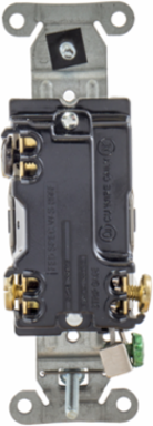 Commercial Grade Three Way Toggle Switch 20A 120/277V AC, Back and Side Wired, White, 4.18 x 1.49 x 1.83 Inch