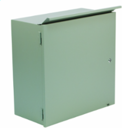 N3R CT Single Door Hinged-Cover 20X20X10 Carbon Steel - Gray