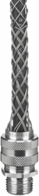 Deluxe Cord Grip Straight Male 1-1/2 Inch with Mesh, Cable Diameter 1.125-1.250 Inch