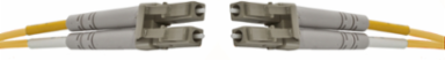 Fiber Optic Patch Cord, Single Mode Duplex, LC-LC, 1 Meter Length, Plenum PVC