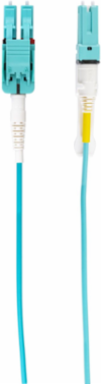 Fiber Optic Patch Cord, Plenum Rated, OM3/OM4, 1 Meter, 2 Fibers